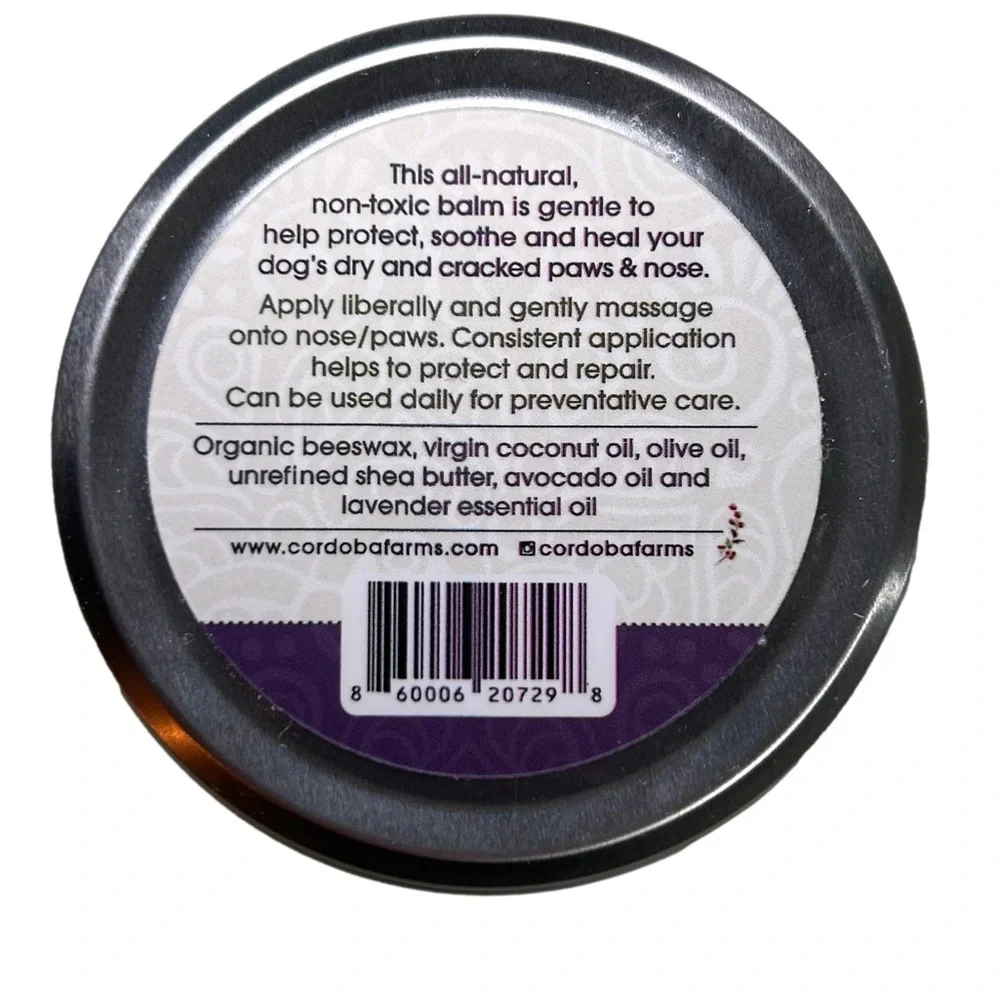 Cordoba Farms Balm Diggity Dog Healthy Paws 2 oz Tin | Natural Paw & Nose Balm